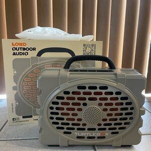 Portable Outdoor Speaker - Gray and Orange